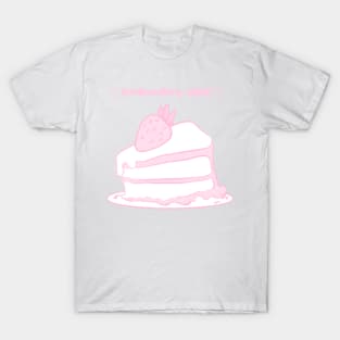 Kawaii Strawberry Cake T-Shirt